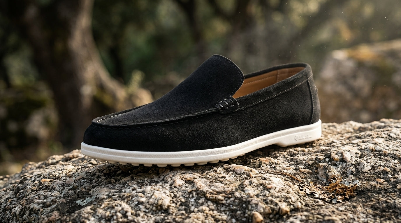 Black Suede Loafer