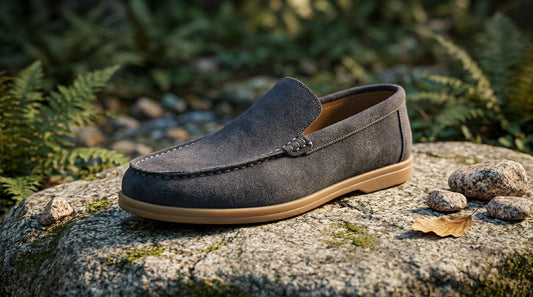Charcoal Suede Loafer